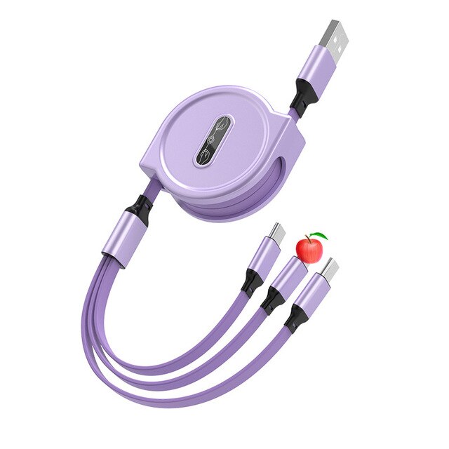 3 In 1 USB Extendable Data Cable
