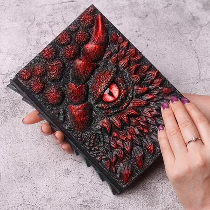 3D Dragon Embossed Diary